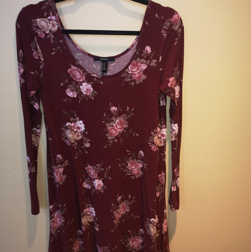 Forever 21 Floral Dress/Long Sleeve